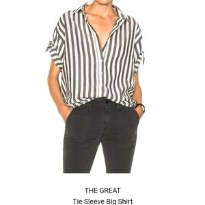 The Great Tie Sleeve Big Shirt sz 1